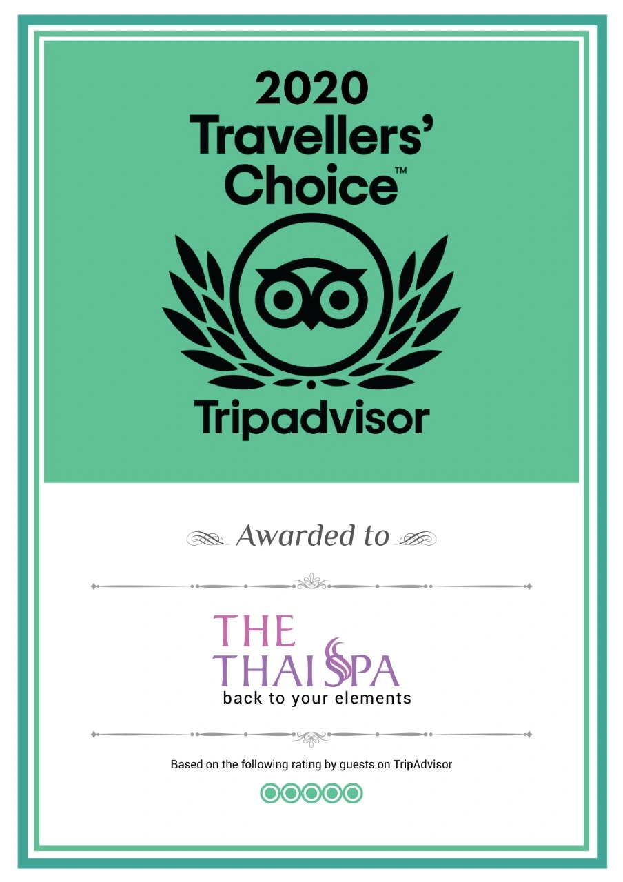 choice award won by The Thai Spa Singapore in the year 2020